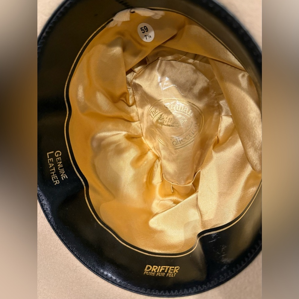 Vintage Australian Drifter Pure Fur Felt with Genuine Leather Interior Band - Picture 6 of 7